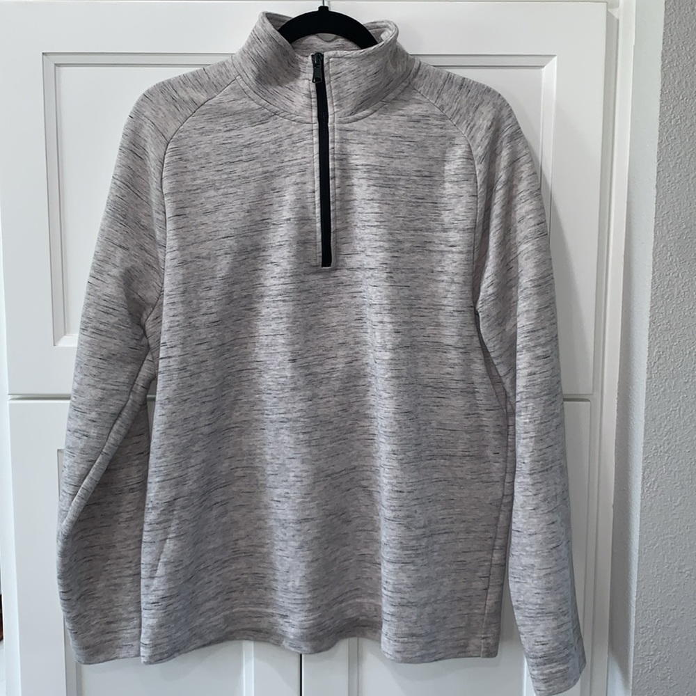 Men’s Banana Republic Gray 1/4 Zip Pullover Sweater Large